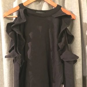 Style Mafia sweater with cold shoulder style